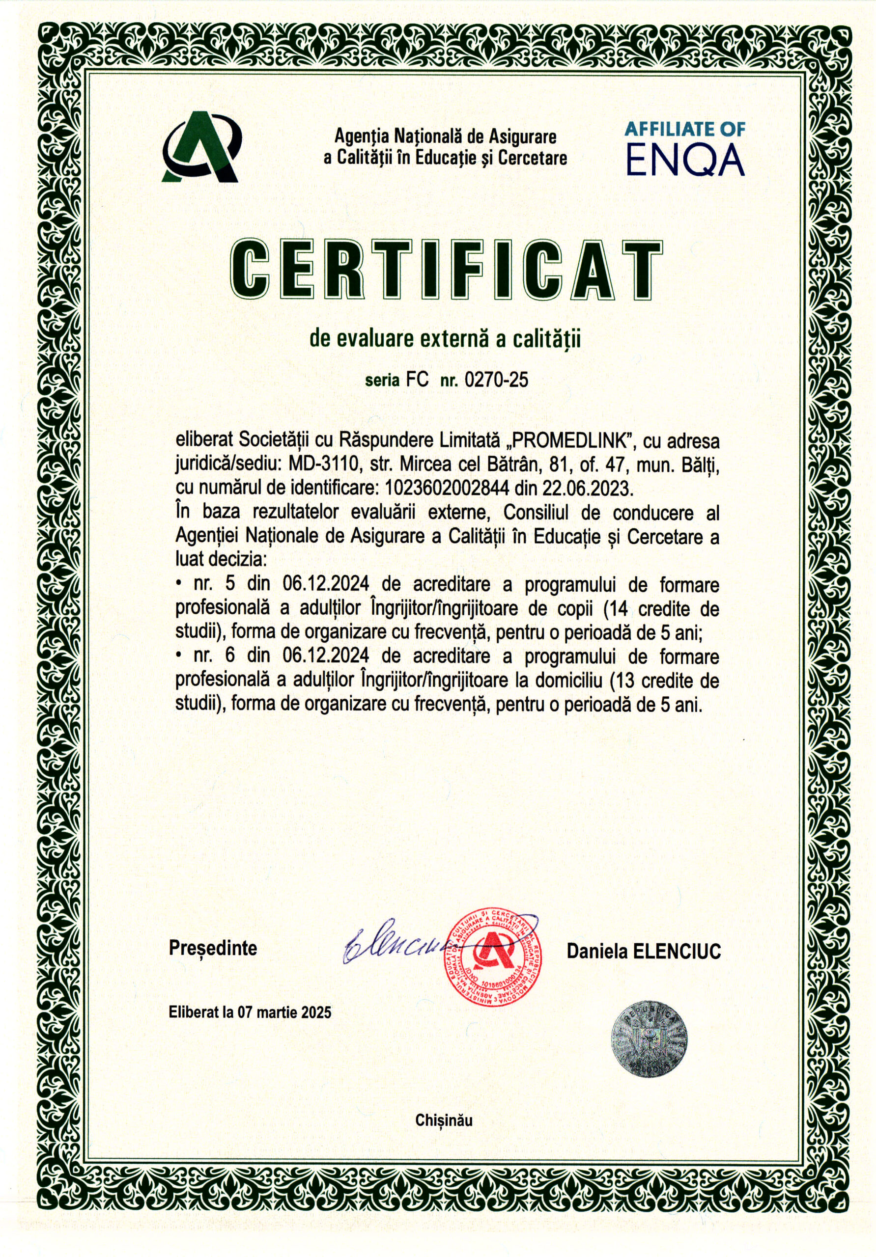 Acreditare programare